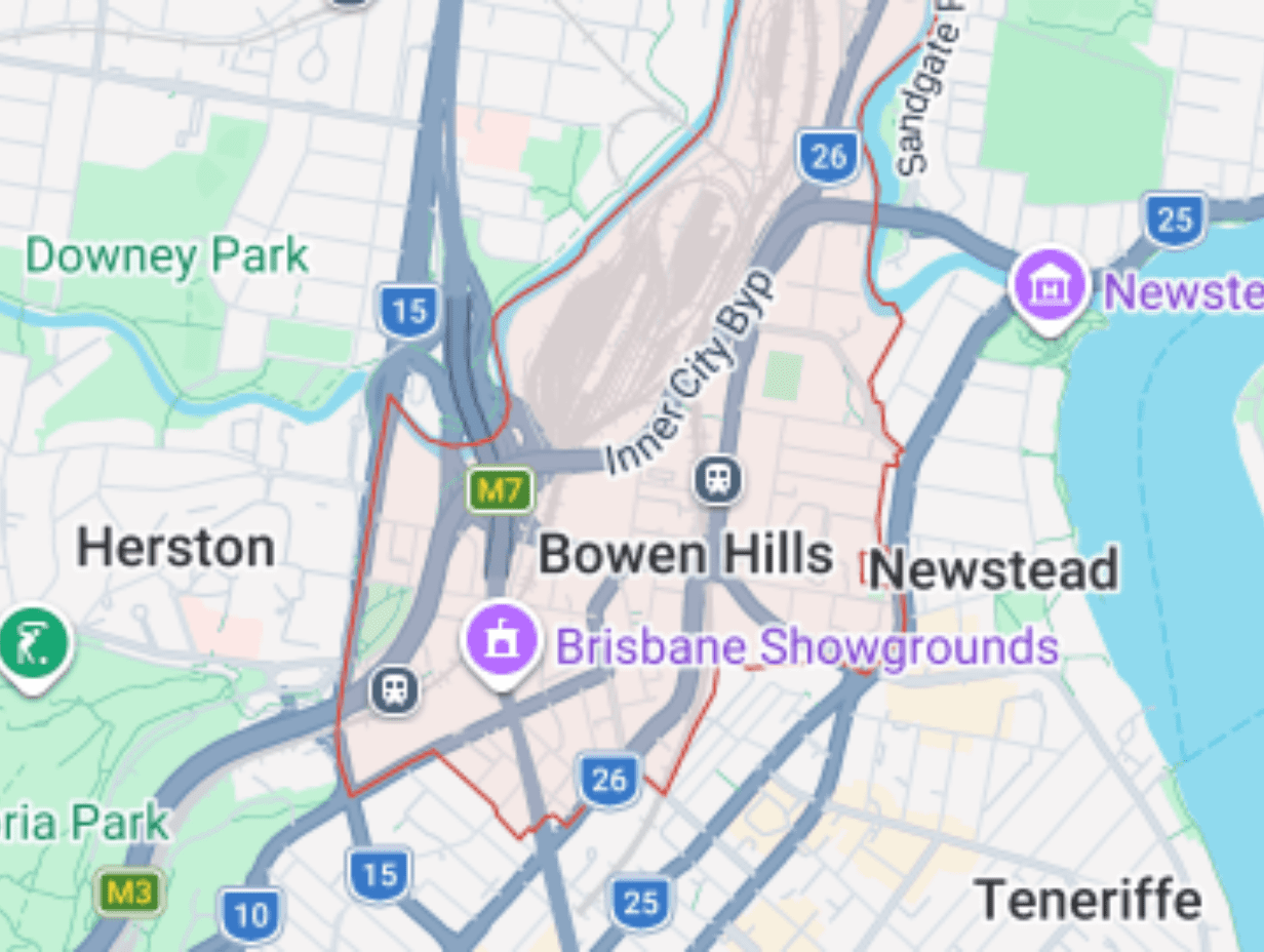 Bowen Hills Map