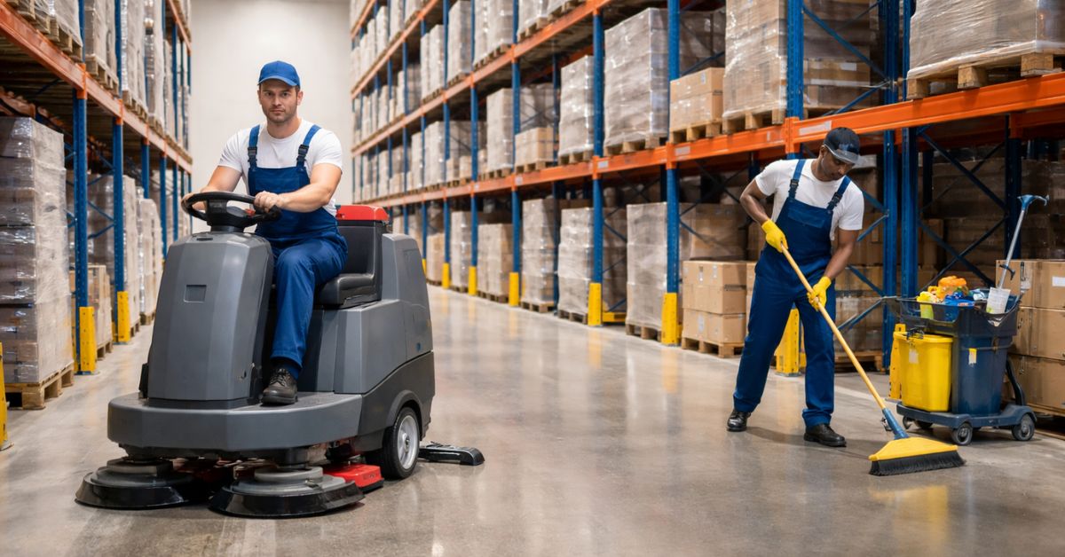 warehouse cleaning